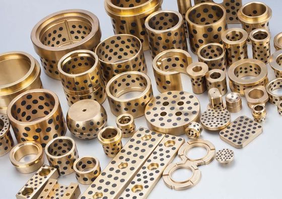 น้ำมันหล่อลื่นที่เป็นของแข็งสวมบูชปลอกแขนบรอนซ์หล่อทน