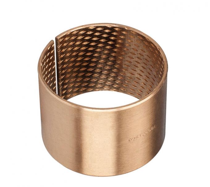 150N / mm²บูชกราไฟท์สีบรอนซ์ CuSn8P หล่อลื่นแบบไม่ใช้น้ำมัน 0